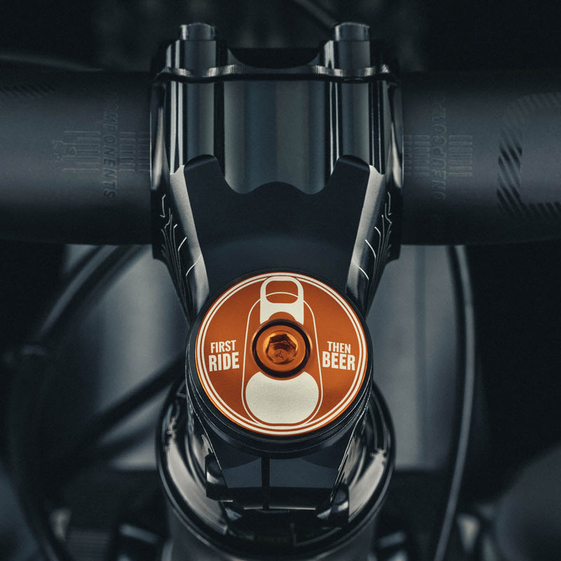 Load image into Gallery viewer, First Ride Then Beer - Bicycle Headset Cap
