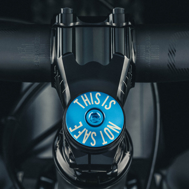 Load image into Gallery viewer, This Is Not Safe Bicycle Headset Cap
