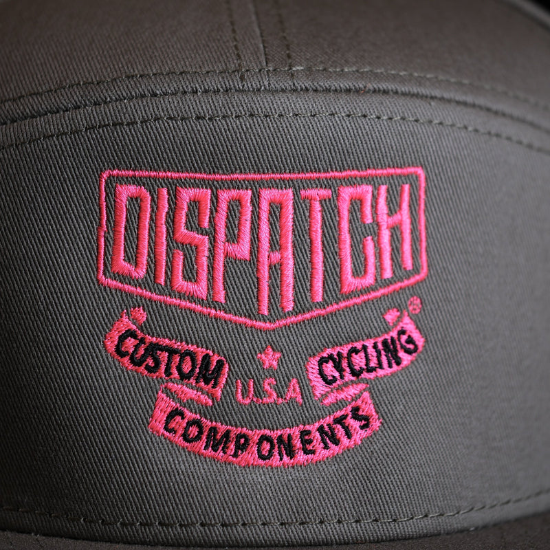 Load image into Gallery viewer, Dispatch Badge Embroidered Logo 7 Panel Hat
