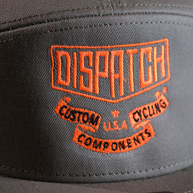 Load image into Gallery viewer, Dispatch Badge Embroidered Logo 7 Panel Hat
