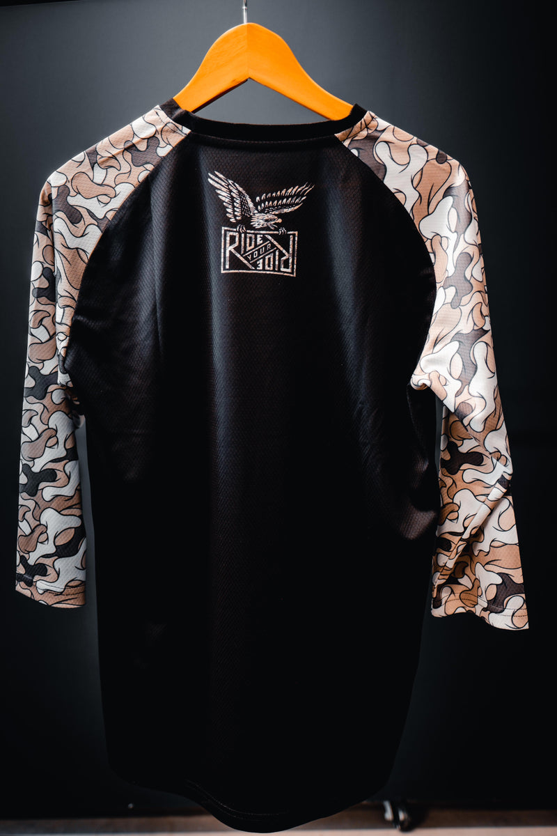 Load image into Gallery viewer, Dispatch - Ride Your Ride Sand Seuss Camo 3/4 Sleeve Mountain Bike Jersey
