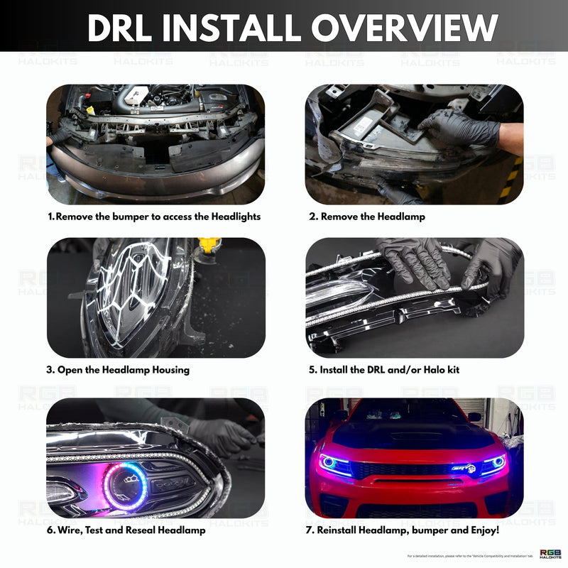 Load image into Gallery viewer, Dodge Charger Flow Series DRL Boards | Diffused LED (2015-2023)
