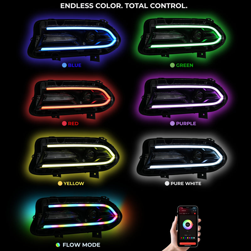 Load image into Gallery viewer, Dodge Charger Flow Series DRL Boards | Diffused LED (2015-2023)

