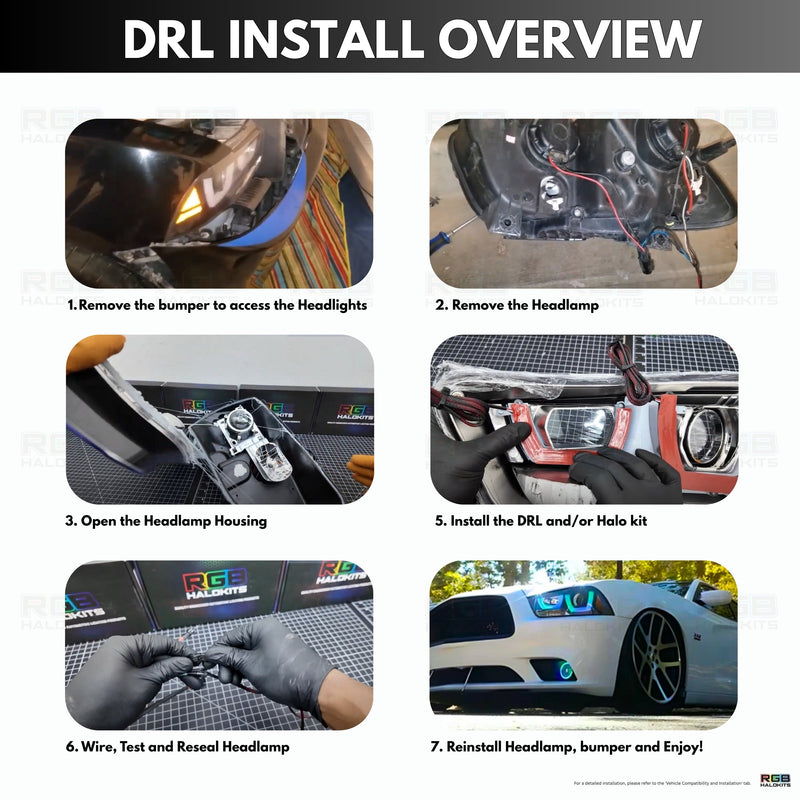 Load image into Gallery viewer, Dodge Charger Spec-D Multicolor Flow DRL Boards (2011-2014)
