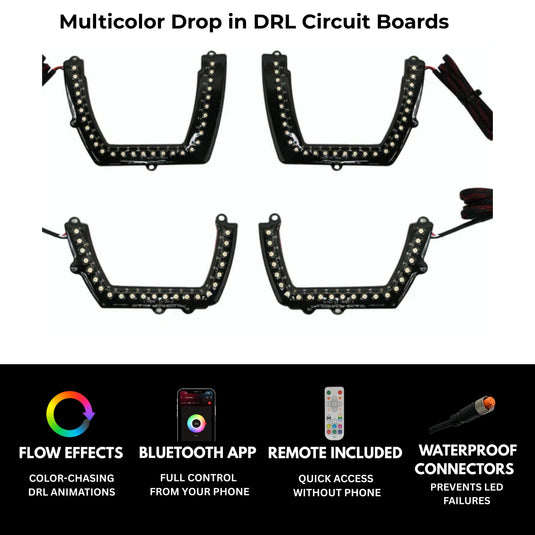 Dodge Charger Spec-D Multicolor Flow DRL Boards (2011-2014)