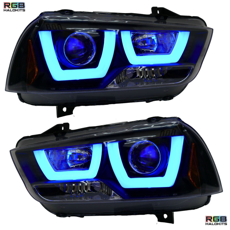 Load image into Gallery viewer, Dodge Charger Spec-D Multicolor Flow DRL Boards (2011-2014)

