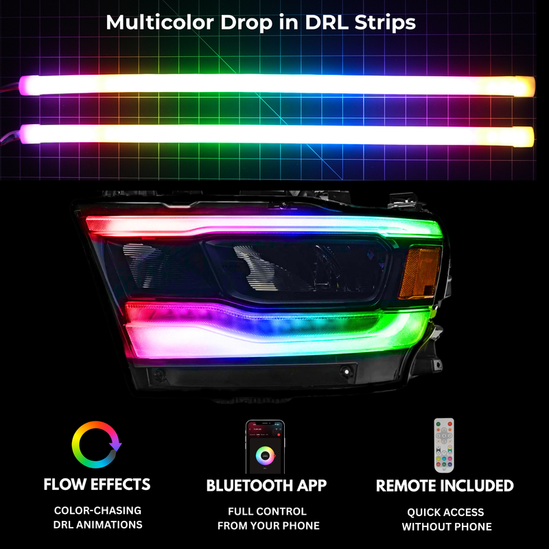 Load image into Gallery viewer, Ram 1500 (Mid-Level Trim) Multicolor DRL Boards (2019-2024)

