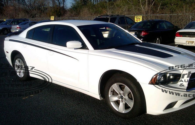 Load image into Gallery viewer, Quarter Panel Stripe Decals for 2011-2021 Dodge Charger (x2)
