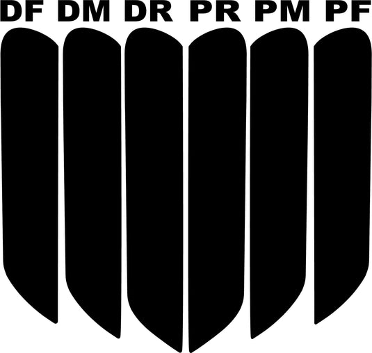 WIDE Gill Vent Decals for 2010-2021 Dodge Ram 2500-5500