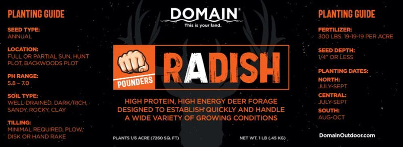 Load image into Gallery viewer, Domain Pounder – Radish Food Plot Seed
