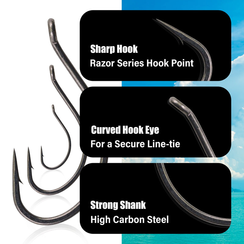 Load image into Gallery viewer, Reaction Tackle Drop Shot Hooks- Pack of 50
