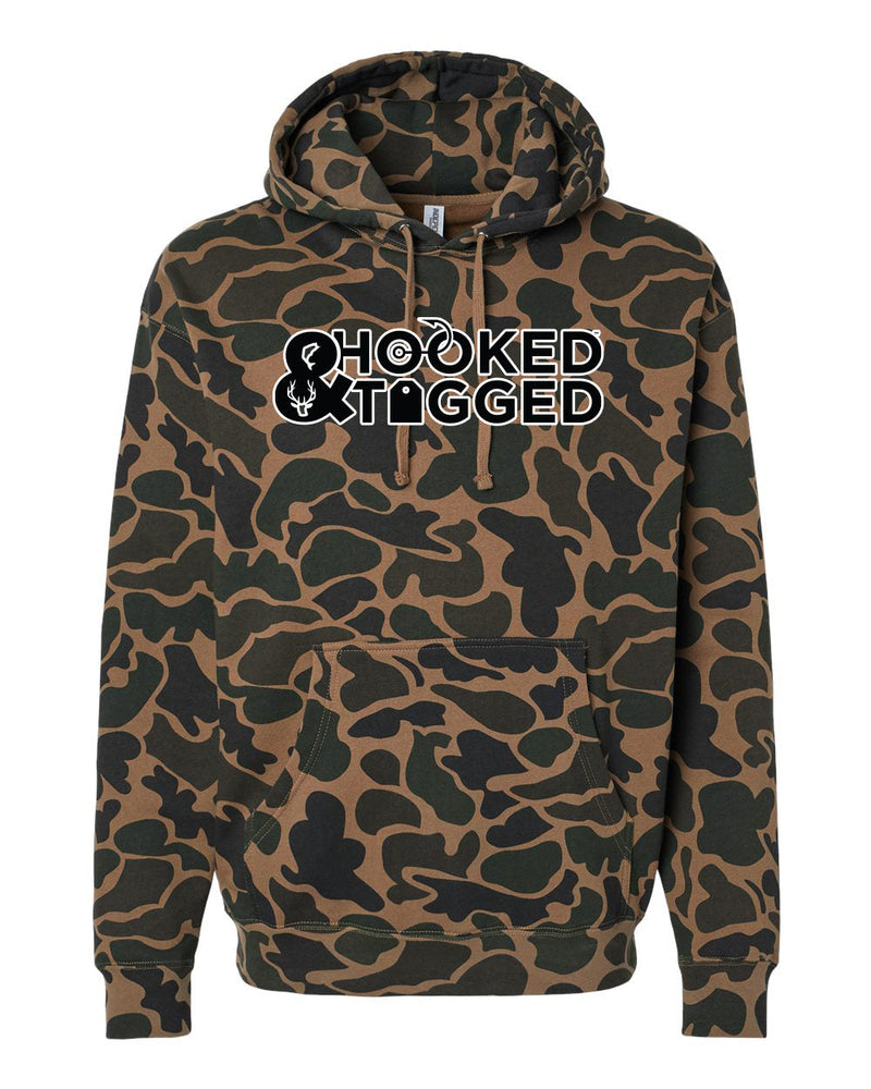 Load image into Gallery viewer, Old School Camo Logo Hoodie
