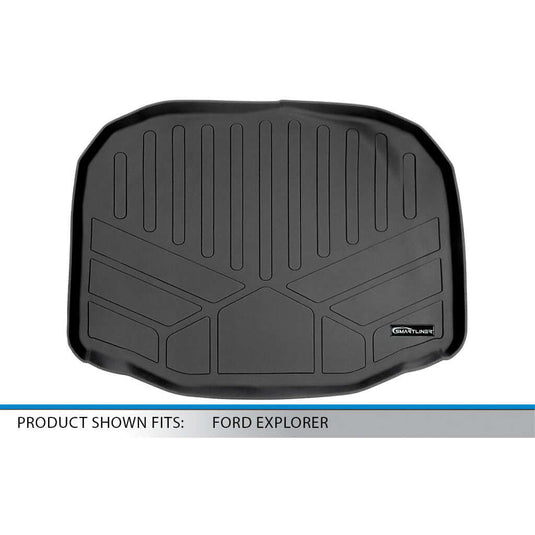 SMARTLINER Custom Fit Floor Liners For 2017-2019 Ford Explorer (with 2nd Row Center Console)