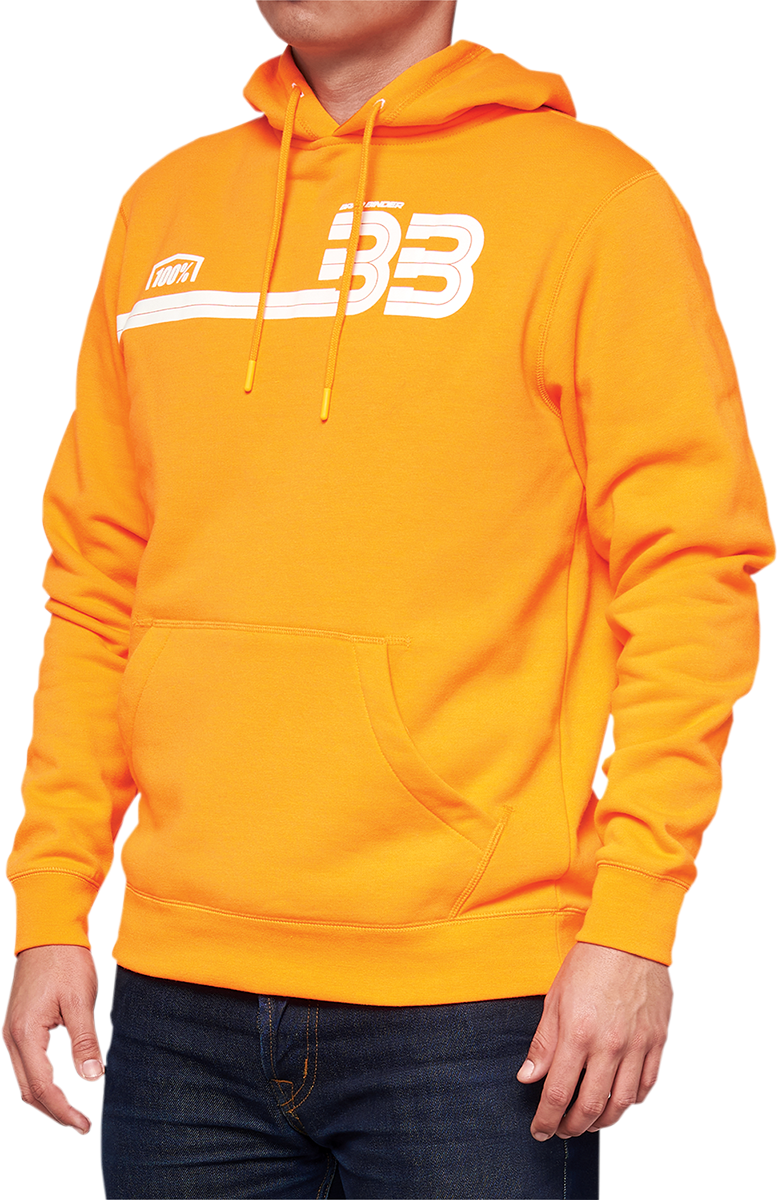 Load image into Gallery viewer, 100% BB33 Pullover Kangaroo Pocket Hoodie - Orange - Small BB-36045-476-10
