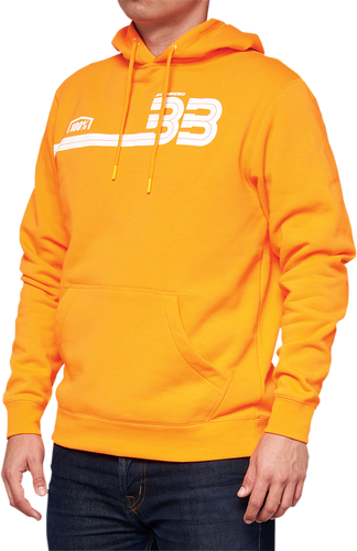 100% BB33 Pullover Kangaroo Pocket Hoodie - Orange - XL BB-36045-476-13