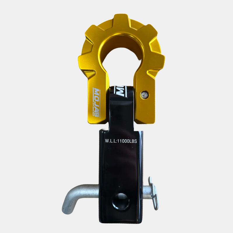 Load image into Gallery viewer, 2&#39;&#39; Aluminum Hitch Receiver with Aluminum D-Shackle 9T (Lifetime Warranty)
