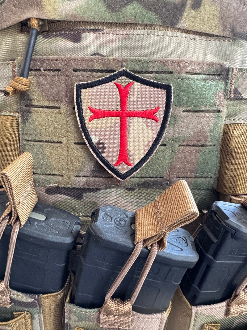 Load image into Gallery viewer, Crusader Cross Patch (Knights Templar)
