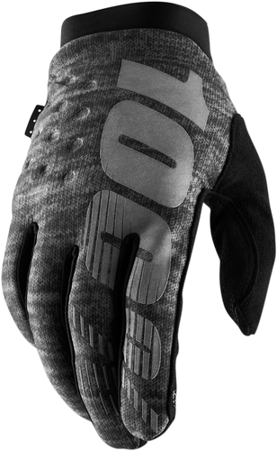 100% Brisker Gloves - Heather Gray - XL 10003-00023