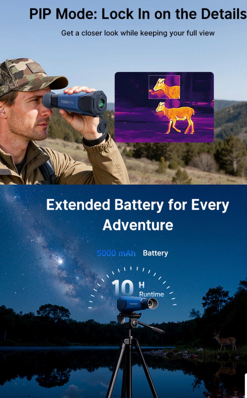 Load image into Gallery viewer, Olight TS004 Pro Thermal Monocular 384x288 50Hz 8x Zoom WiFi 32GB IP67
