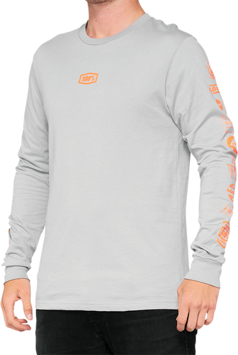 100% Retro Future Long-Sleeve T-Shirt - Vapor - Small 33007-404-10