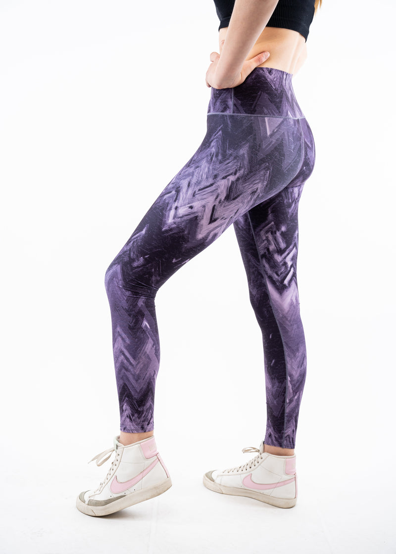 Load image into Gallery viewer, Purple Wave Yoga Pants
