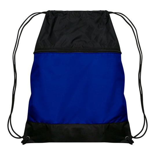 Drawstring Bag w/Zipper Pocket