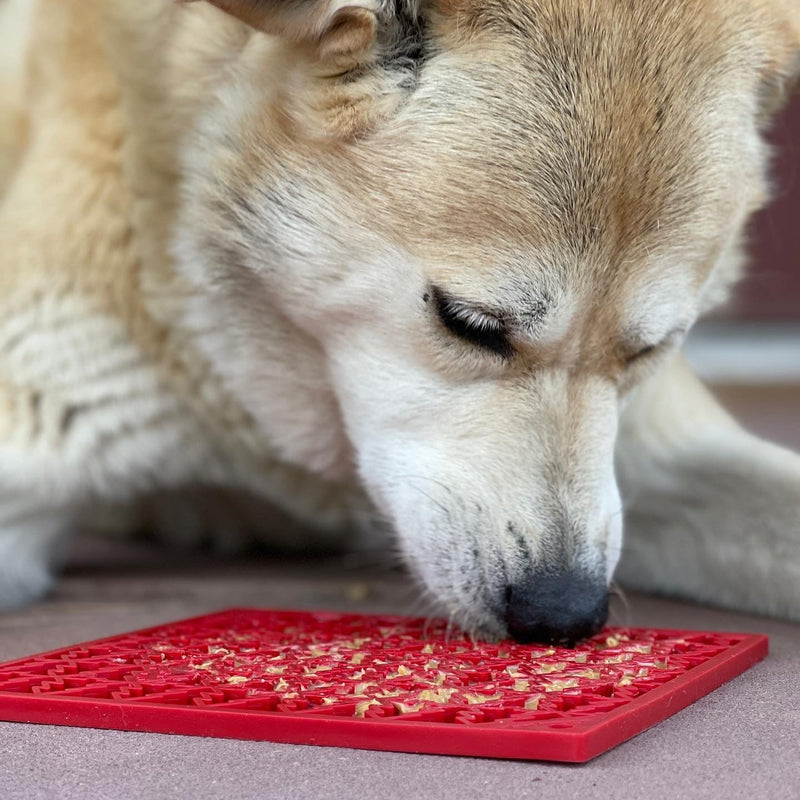 Load image into Gallery viewer, &quot;Peace&quot; Christmast Tree Dog Lick Mat | eMat Enrichment Lick Mat | SodaPup
