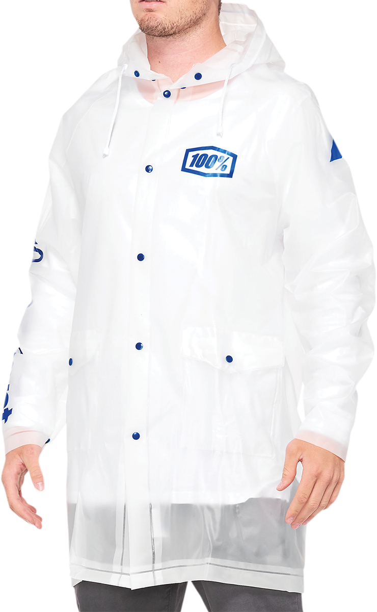 Load image into Gallery viewer, 100% Torrent Raincoat - Clear - Small 20040-00010
