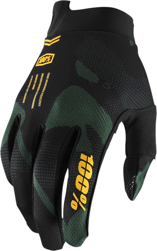 100% iTrack Gloves - Sentinel Black - Large 10008-00022