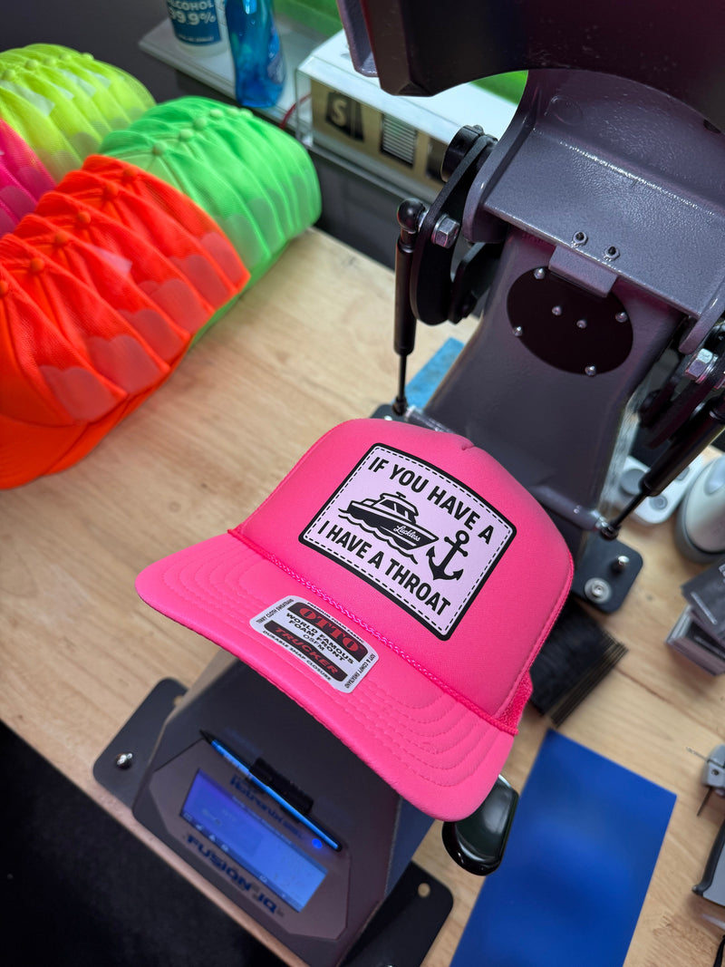 Load image into Gallery viewer, Boat Throat Trucker Hat
