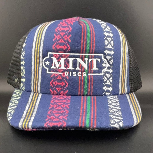 Trucker Snapback Hat - Fancy Print - Mint Discs