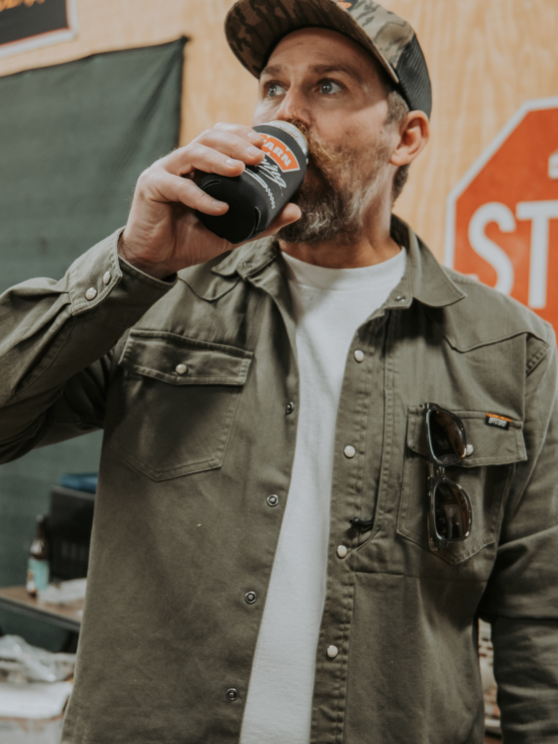 Load image into Gallery viewer, Earl Denim Shirt - Dusty Olive
