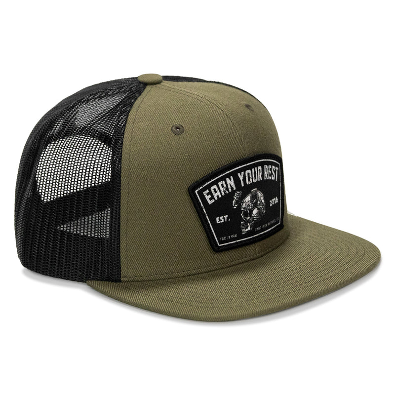 Load image into Gallery viewer, Earn Your Rest Flatbill SnapBack Hat
