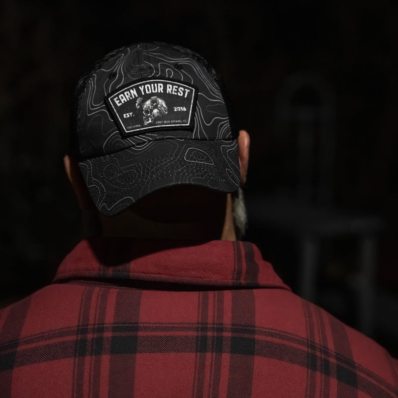 Load image into Gallery viewer, Earn Your Rest Patch Tactical Ripstop Mesh Snapback Hat

