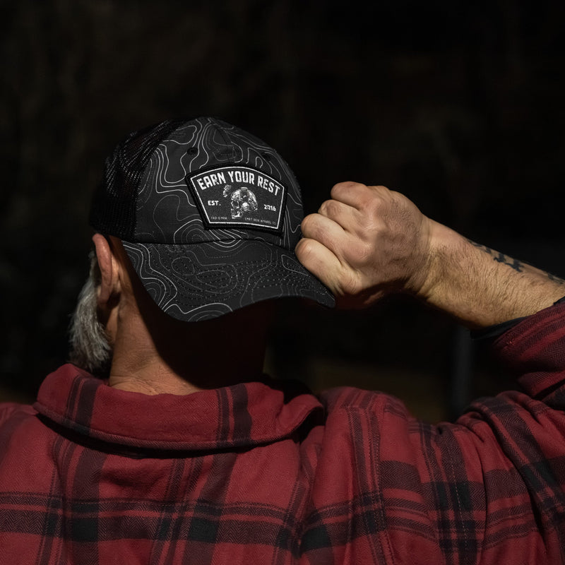 Load image into Gallery viewer, Earn Your Rest Patch Tactical Ripstop Mesh Snapback Hat
