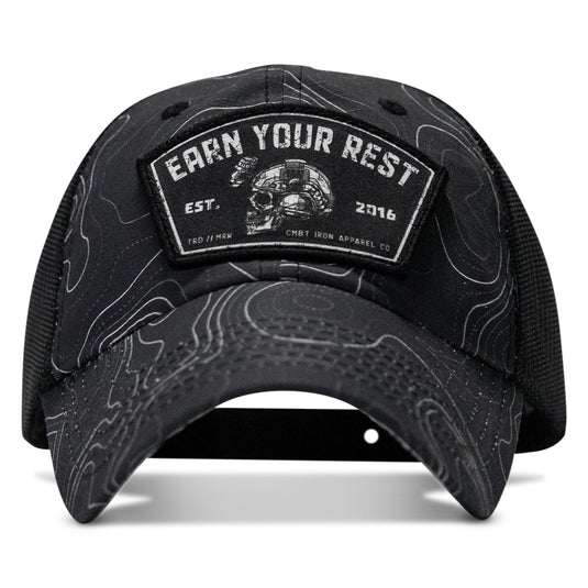 Earn Your Rest Patch Tactical Ripstop Mesh Snapback Hat