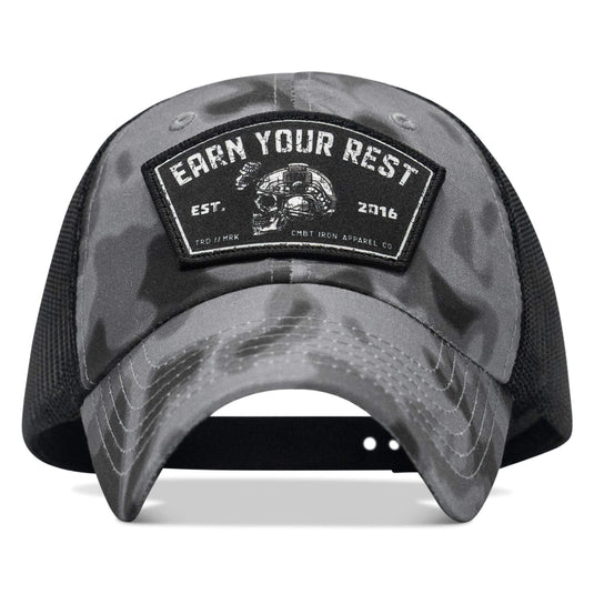 Earn Your Rest Patch Tactical Ripstop Mesh Snapback Hat