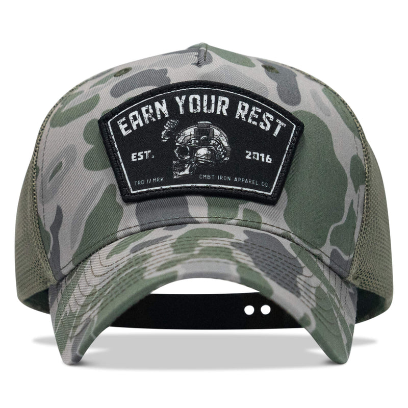 Load image into Gallery viewer, Earn Your Rest Patch Snapback Hat
