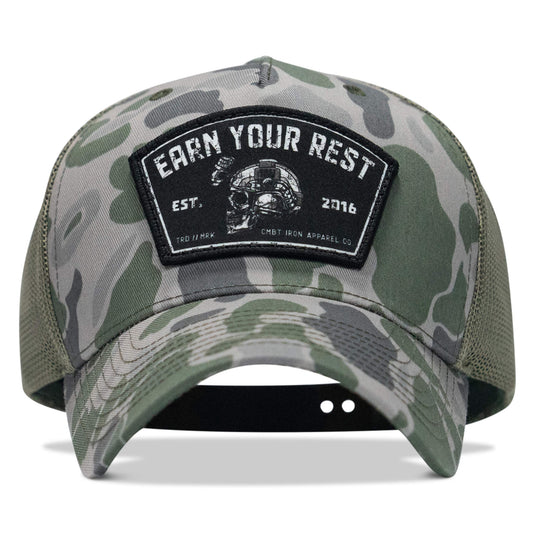 Earn Your Rest Patch Snapback Hat
