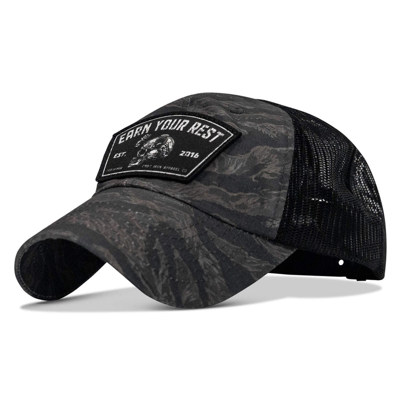 Load image into Gallery viewer, Earn Your Rest Patch Tactical Ripstop Mesh Snapback Hat
