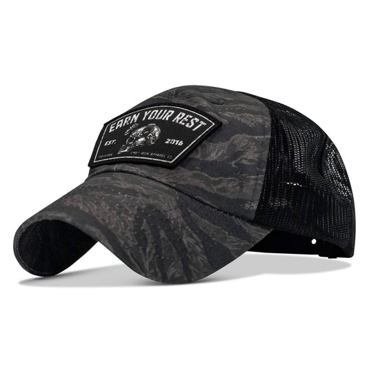 Earn Your Rest Patch Tactical Ripstop Mesh Snapback Hat