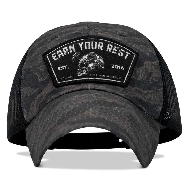 Load image into Gallery viewer, Earn Your Rest Patch Tactical Ripstop Mesh Snapback Hat
