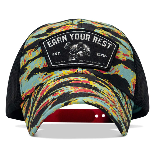 Earn Your Rest Patch Tactical Ripstop Mesh Snapback Hat