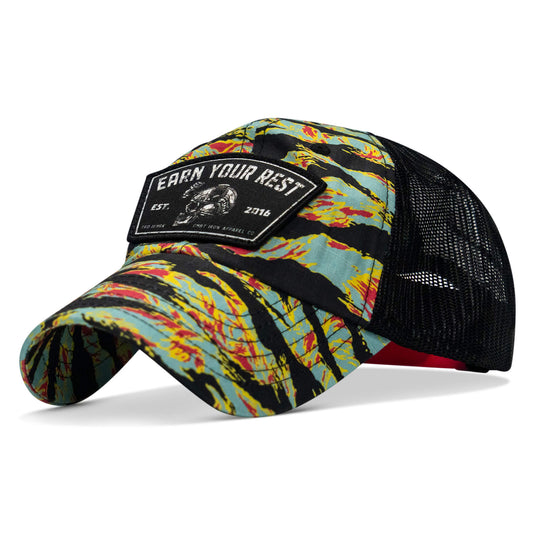 Earn Your Rest Patch Tactical Ripstop Mesh Snapback Hat