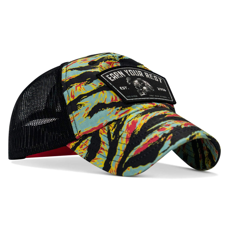 Load image into Gallery viewer, Earn Your Rest Patch Tactical Ripstop Mesh Snapback Hat
