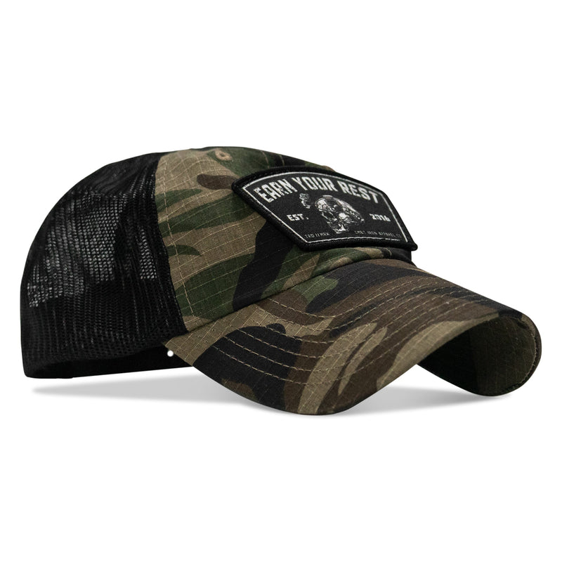 Load image into Gallery viewer, Earn Your Rest Patch Tactical Ripstop Mesh Snapback Hat
