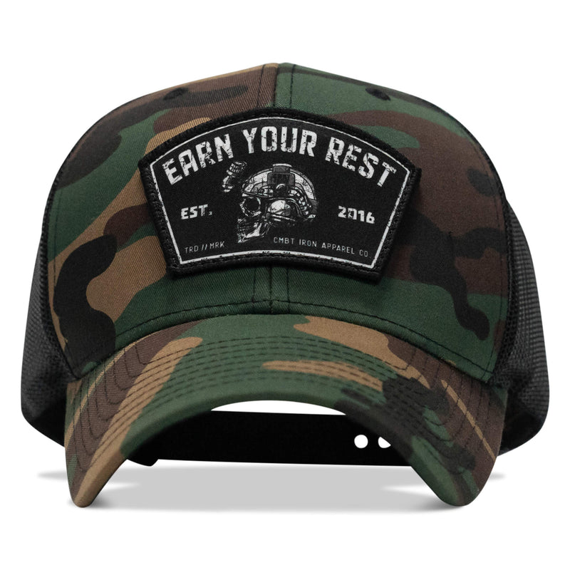 Load image into Gallery viewer, Earn Your Rest Patch Snapback Hat
