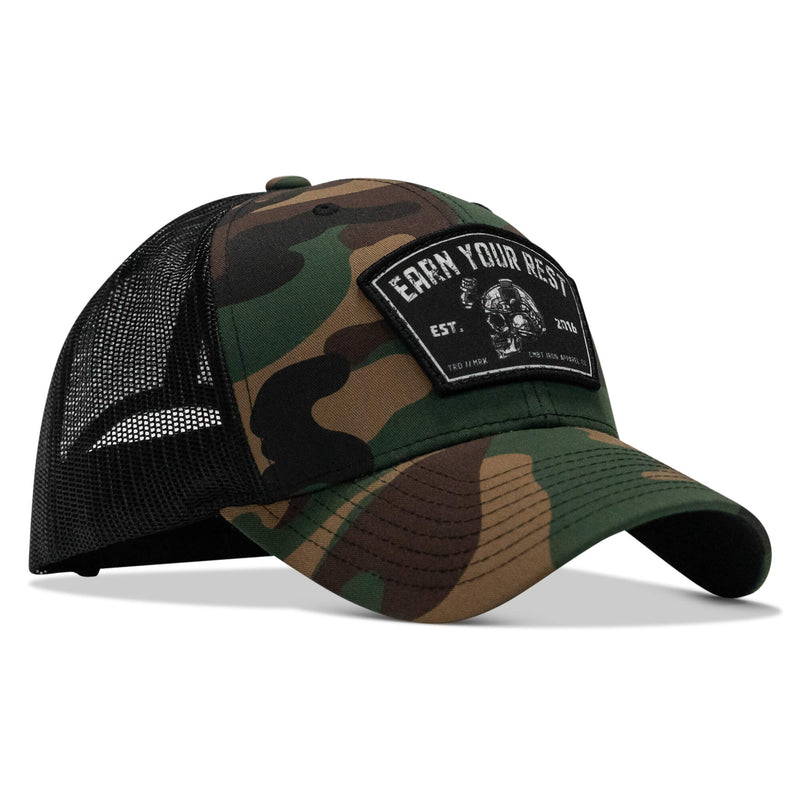 Load image into Gallery viewer, Earn Your Rest Patch Snapback Hat
