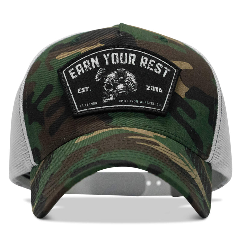 Load image into Gallery viewer, Earn Your Rest Patch Snapback Hat

