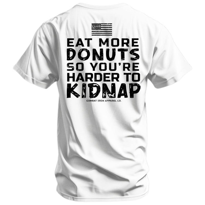 Load image into Gallery viewer, Eat More Donuts So You&#39;re Harder To Kidnap Men&#39;s T-Shirt

